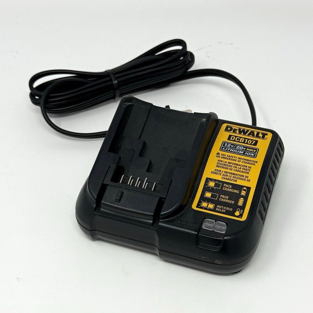DEWALT DCB107 12V/20V MAX Lithium-Ion Battery Charger, Black